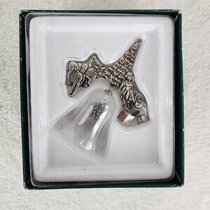 Hallmark Club Ornament HOLIDAY HEIRLOOM BELL Crystal and Silver Plate Christmas